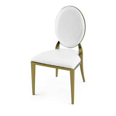 ATLAS COMMERCIAL PRODUCTS Alexa Dining Chair, Gold ALEXA41G